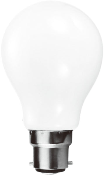 B22 9 Watts Dimmable LED Vintage Bayonet Light Bulb, Warm White Opal Finish Packs of 3 and 5