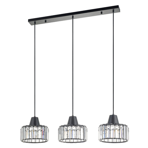 Harper Living 3 Light Bar Crystal Pendant Ceiling Light