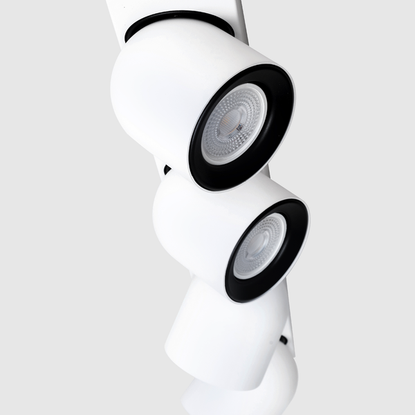 4 Light GU10 Spotlight 4x GU10 White