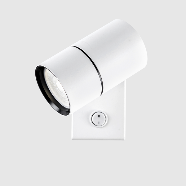 1 Light GU10 Spotlight White with nail switch