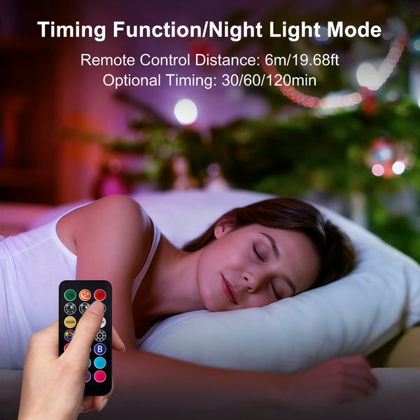 2x HARPER LIVING Rechargeable Light Bulb with Remote, LED E27, Dimmable 9 Colours A60 RGB Lamp Bulbs 2000mAh Battery