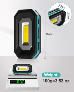 KOOLITE Battery Powered Work Light, LED Inspection light with 3 modes, Magnetic rotating stand, Portable light