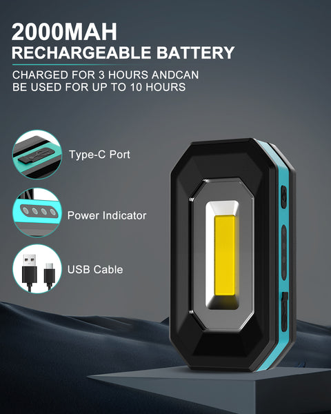 KOOLITE Battery Powered Work Light, LED Inspection light with 3 modes, Magnetic rotating stand, Portable light