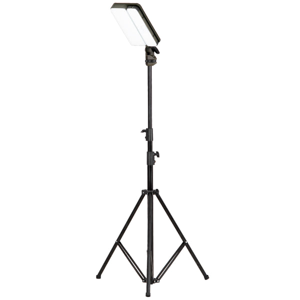 KOOLITE Rechargeable Work Light Kits with 78" Tripod Stand, 3000lm LED Cordless Work Lamp 8600mAH Battery & Solar Powered