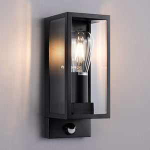 Outdoor Wall Light with Adjustable PIR Sensor, Waterproof IP44, Non-Dimmable