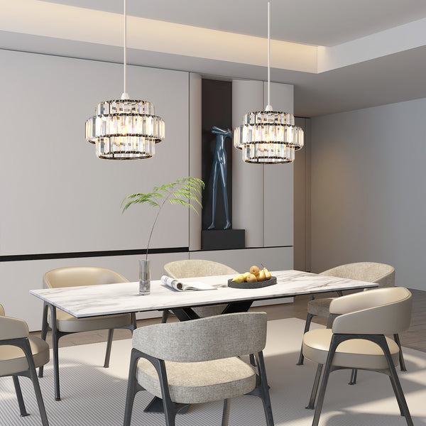 HARPER LIVING Easy Fit Pendant Shade, Matt Black Ceiling Light Shade with Diameter 27cm - Modern Lamp Shades