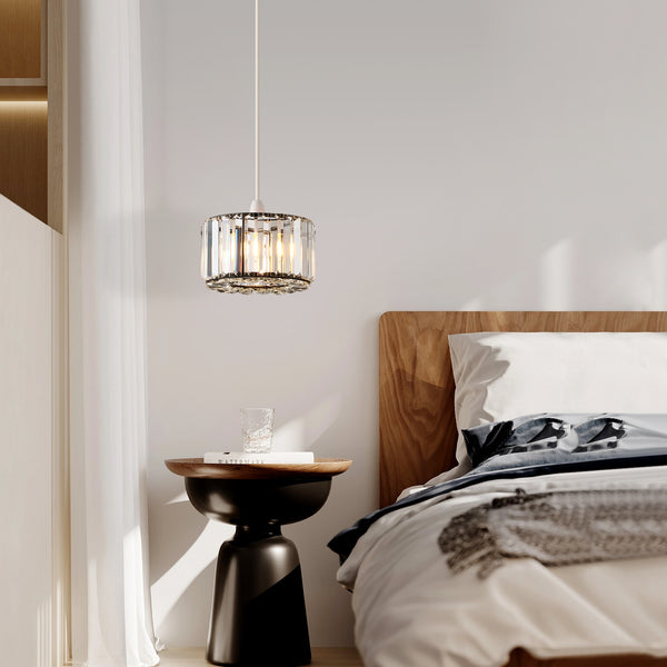 HARPER LIVING Easy Fit Pendant Shade, Matt Black Ceiling Light Shade with Diameter 23cm - Modern Lampshade