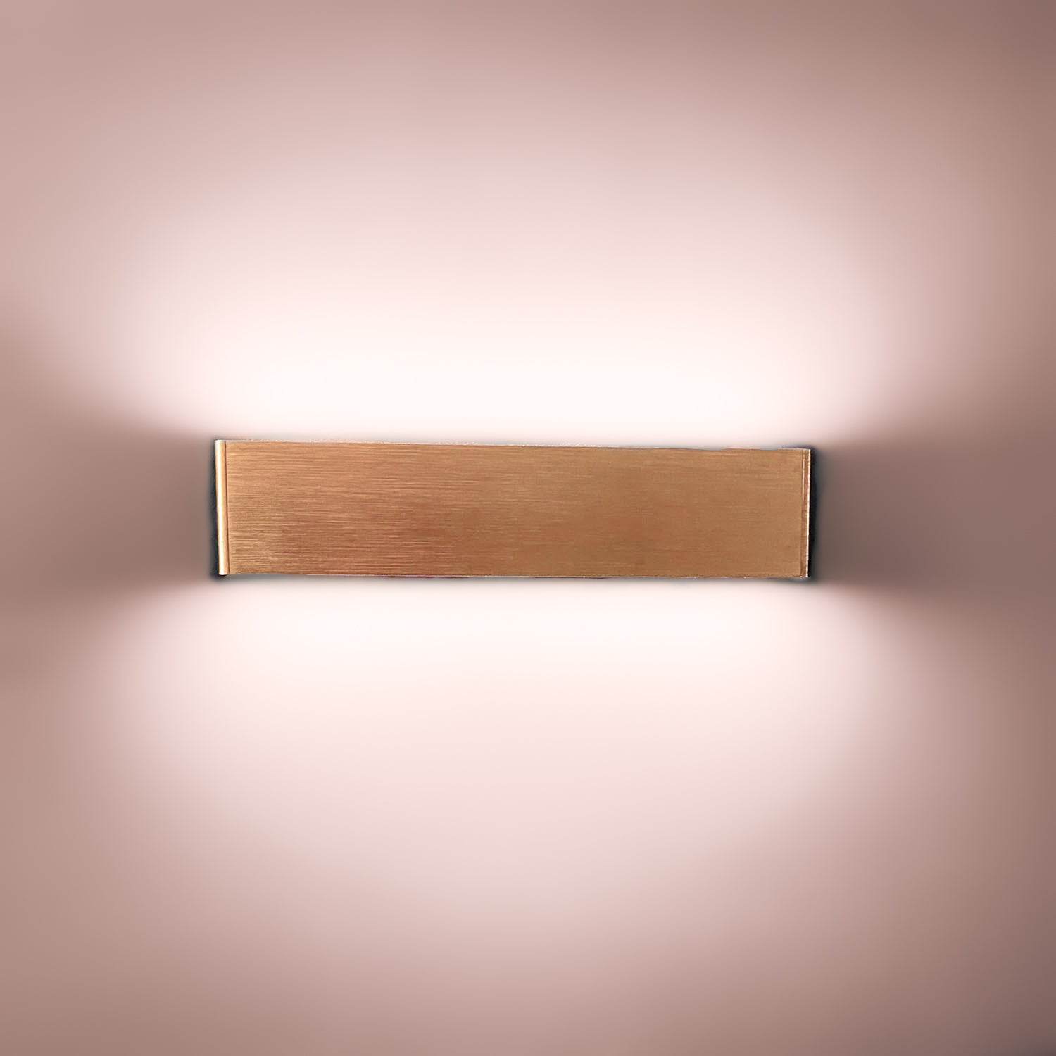 12W LED Up/Down Wall Light, Brushed Bronze Finish Warm White (Non-Dimmable)