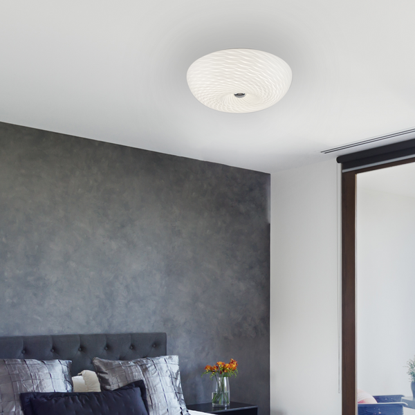 HARPER LIVING LED Ceiling Light, Glass Shade Ø:40cm, Natural White (4000K)