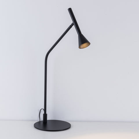 Harper Living LED Matt Black Desk Table Light, Adjustable Light Head with Touch Dimmer Switch