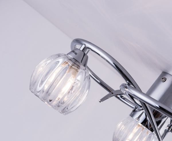 BOLLA LED 3 Lights Ceiling Light, Polished Chrome, Warm White (3000K)