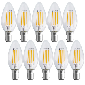 Pack of 10 4.5W B15 Dimmable LED Candle Light Bulb