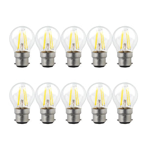 Pack of 10 5W B22 G45 Dimmable LED Golf Light Bulb