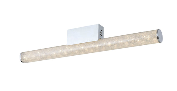 Modern Crushed Crystal LED Bathroom Mirror Light Ceiling Light IP44, 12 Watts LED Warm White (3000K), RRP: £124.50