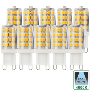 G9 3 Watts LED Capsule Bulb, Cool White Dimmable, Pack of 10