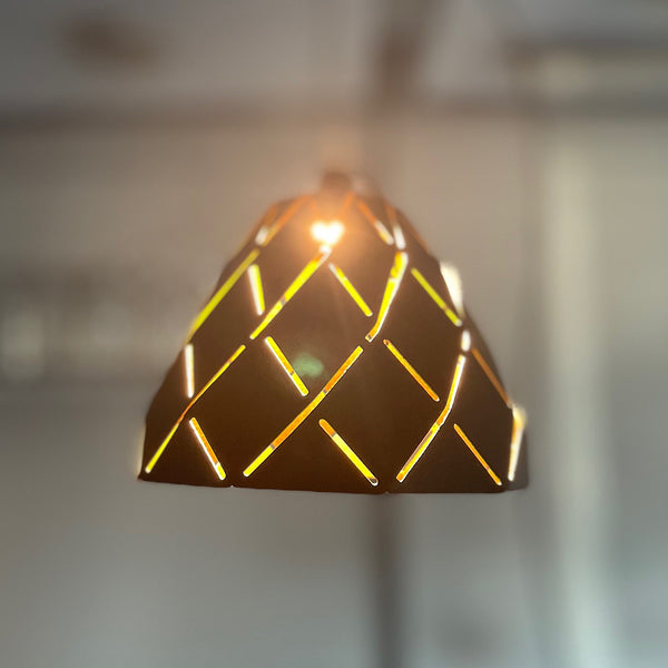 Modern LED Pendant Black and Gold Finish with Metal Shades, 7 Lights, RRP: £228